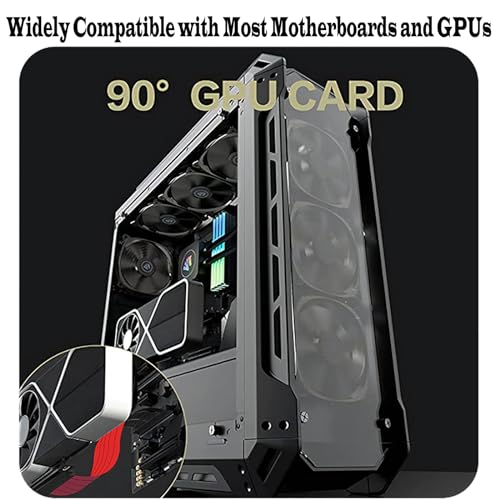 Glorto Cabo Riser PCIe 4.0, adaptador de porta de extensão de placa gráfica de alta velocidade x16,