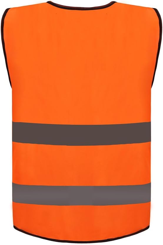 zojo High Visibility Safety Vests,10Pcs,Adjustable Size,Lightweight Mesh Fabric, Fits for Men and Women - Image 4