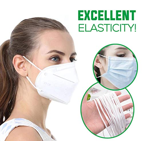 Purazam 10 Yard White Elastic Cord For Masks, 1/8 Inch Elastic For Sewing Masks And Diy Craft Projects, 3Mm Elastic Cord/String/Band/Rope Made From Nylon/Spandex Fabric #TOP6