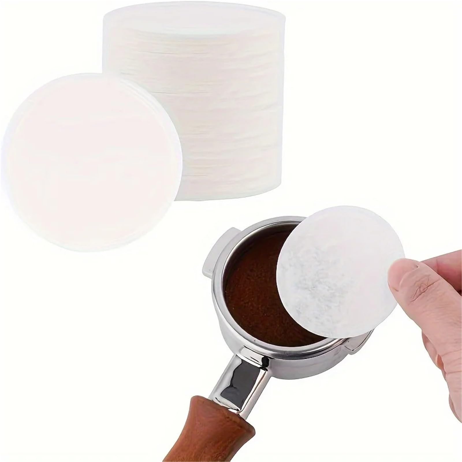 1500 filtros de papel for café (51,0 mm, 54, y 58, mm), compatibles con portafiltros Para Cafeteras De Goteo(54.0mm)