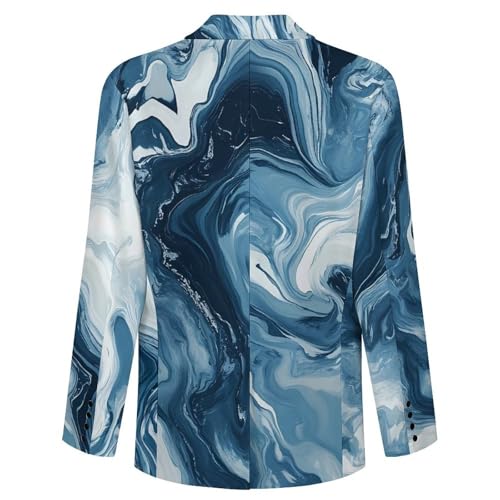 Swirling Marble Pattern Classic Suits Blazer for Men Business Tuxedo Jacket Sport Coat Two Buttons4