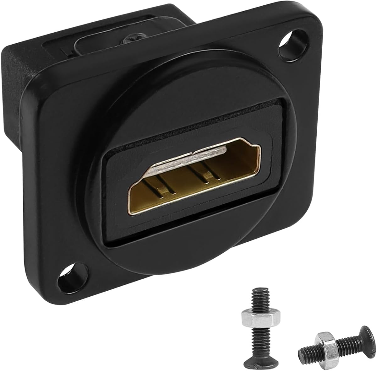 QIANRENON 4K HDMI Panel Mount Adapter Coupler