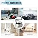 Portable Kinetics Molecular Heater, Solar Rotating Aromatherapy Ornament, Double Ring Suspension Car Air Freshener, Mini Heater for Vehicles (Silver)