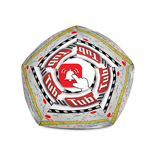 Housse Pouf Poire Abstrait Work en Polyester Premium Haute Densité - 5