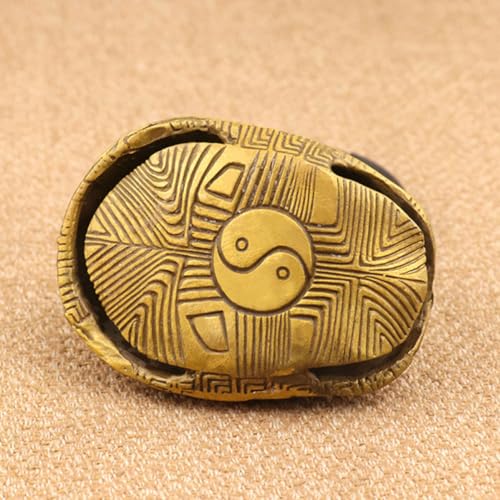 Monedas de cobre para adivinación en caparazón de tortuga para decorar salones zen 5