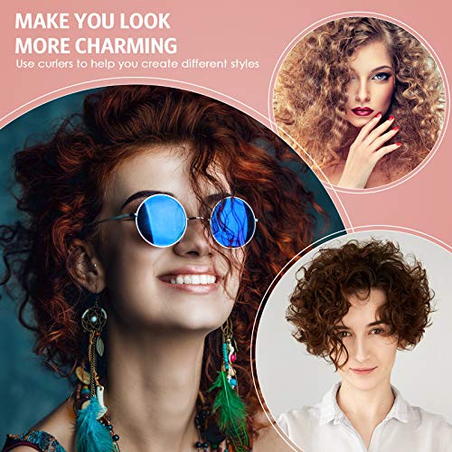 30 Pieces Flexible Curling Rods Twist Foam Hair Rollers Soft Foam No Heat Hair Rods Rollers And Steel Pintail Comb Rat Tail Comb For Women Girls Long And Short Hair (Red,9.45 X 0.3 Inch) #TOP6