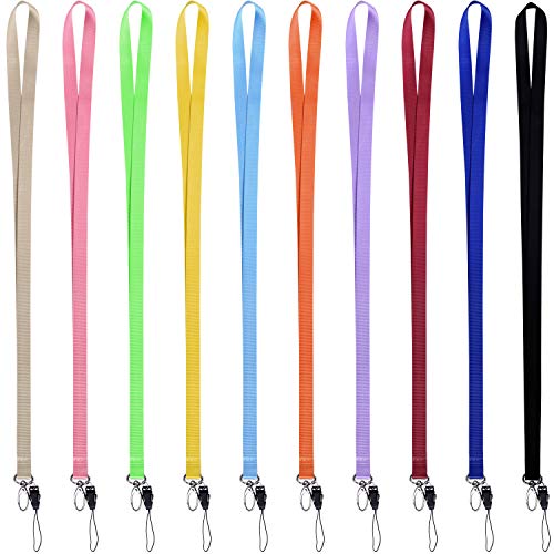 Wisdompro 10 pezzi Portachiavi collo Colorato