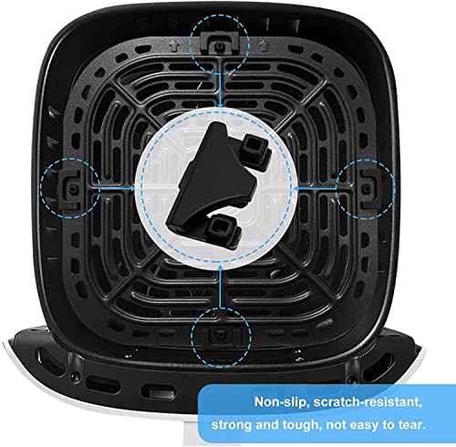 Image of 8PCS Air Fryer Rubber Feet for Instants Vortex Cosori Air Fryer Tray, Professional Air Fryer Rubber Bumper Replacement Parts, Rubber Tabs, Rubber Tips for Instants Air Fryers