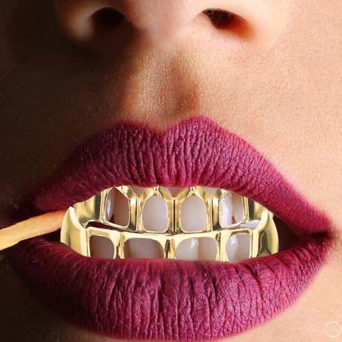 Gold Metal Teeth Grills Kit de 5 Piezas miniatura 7