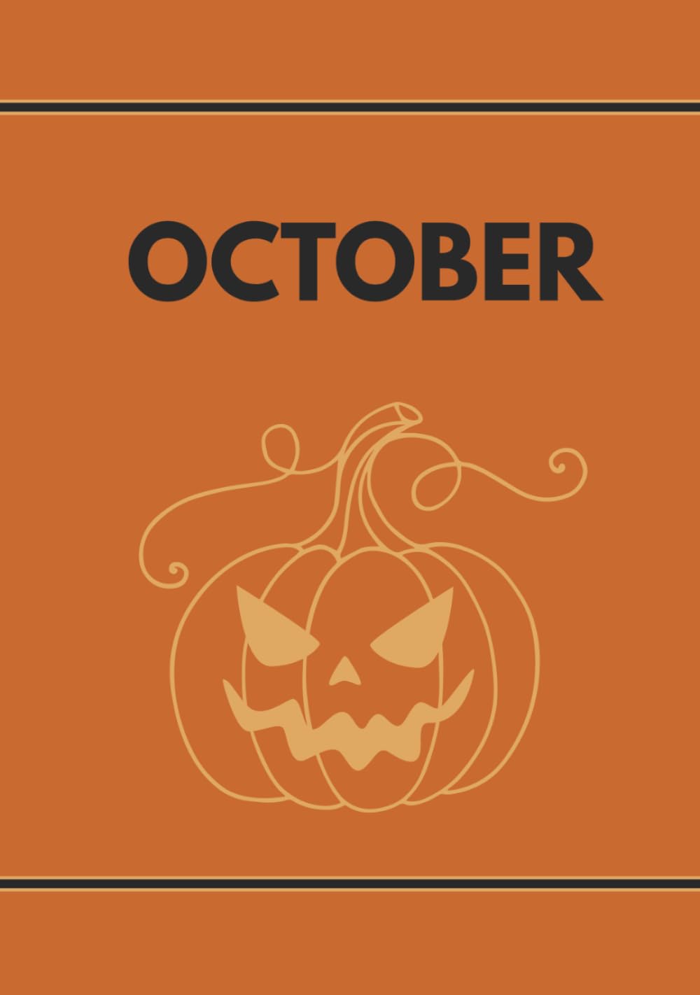 Livre décoration Halloween October pour rehausser un plateau à étages vide ou plat