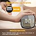 GLOUE Travel Alarm Clock Small Bedside Digital Alarm Clock Dimmable Magnetic Kitchen LED Alarm Clocks with Sound Control  Simple Operation Battery Backup Clock for Kids Bedroom Office