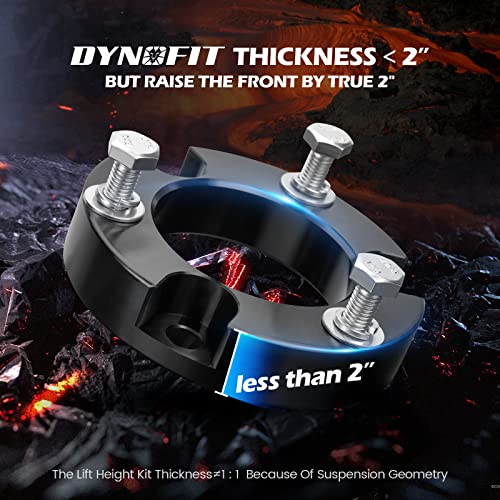 2 Inch Leveling Lift Kit For 2007-2021 Tundra, Dynofit 2" Front Raise Suspension Strut Spacers For 4X4 4X2 2007 2008 2009 2010 2011 2012 2013 2014 2015 2016 2017 2018 2019 2020 2021Tundra Pick Up #TOP3