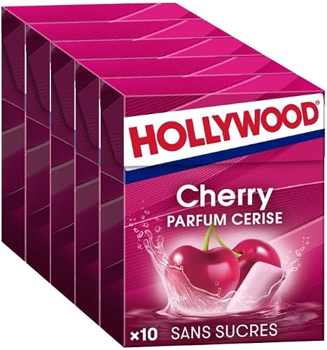 Hollywood Chewing gum cherry 5x14g