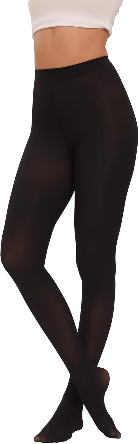 Women Ultra Soft 50 Denier Silky Tights Semi Opaque Solid Color Pantyhose High Waist Footed Stockings - Image 4