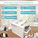 BEILOCKERY Automatic Paper Folding Machine, Electric Paper Folder with 4 Trays, Fold Sizes 2x3in to 12x27in, Adjustable Speed Max 262ft/min, for Folding Manuals Document Business Letters 110V