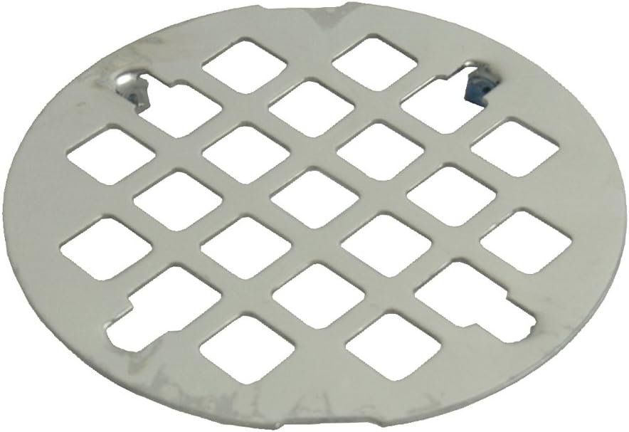 DANCO Easy-to-Install, Snap-In-Style Shower Drain, Polished Stainless Steel, 3-1/4-Inch, 1-Set (89201)