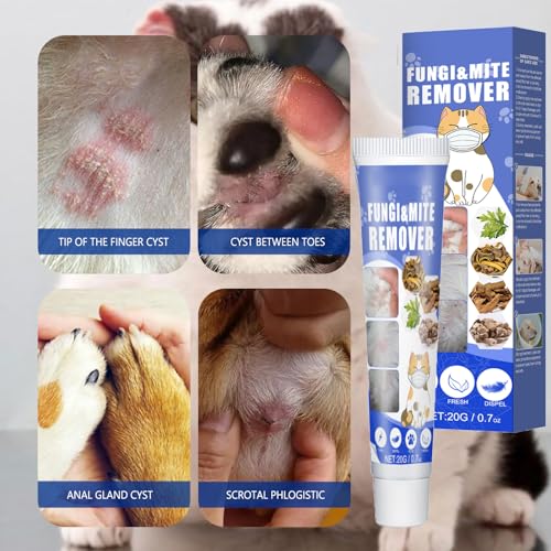 KOAHDE Haustier-Milben-Repellent-Creme,Haustier-Milben-Repellent-Creme,Grasmilben Sparset für Hunde,Anti Milben für Hund,Hautpflege Milben Hund Grasmilben Bekämpfen,Pet Mite Repellent Cream