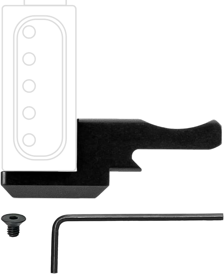 Rail Vertically Upward Mount Compatible with MDT LRA MV3 90, Ensures Vertical Upward Mounting of a Level and Timer on Your Equipment, Mountable on The Left or Right Side, 107204-BLK