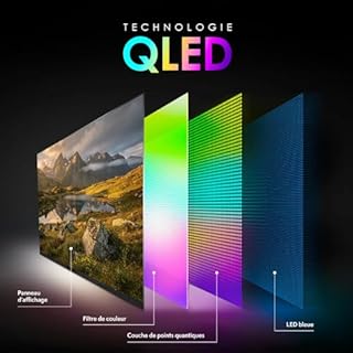 VIBOX UHD 4K 50 Pouces Smart TV QLED | WebOS | HDR10 | 3X HDMI, 2X USB | Dolby Audio| Compatible Fixation Murale | Télécommande gestuelle avec Commandes de Streaming