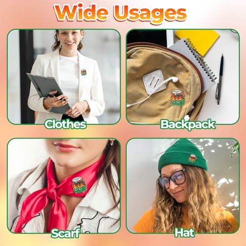 Image of CHURYUML 6Pcs Emotional Dumpster Fire Enamel Pins Set - Funny Everything is Fine Brooch Pins, Cute Button Pin for Backpacks Clothes Hats Bags Motivational Dumpster Fire Gifts for Women & Men
