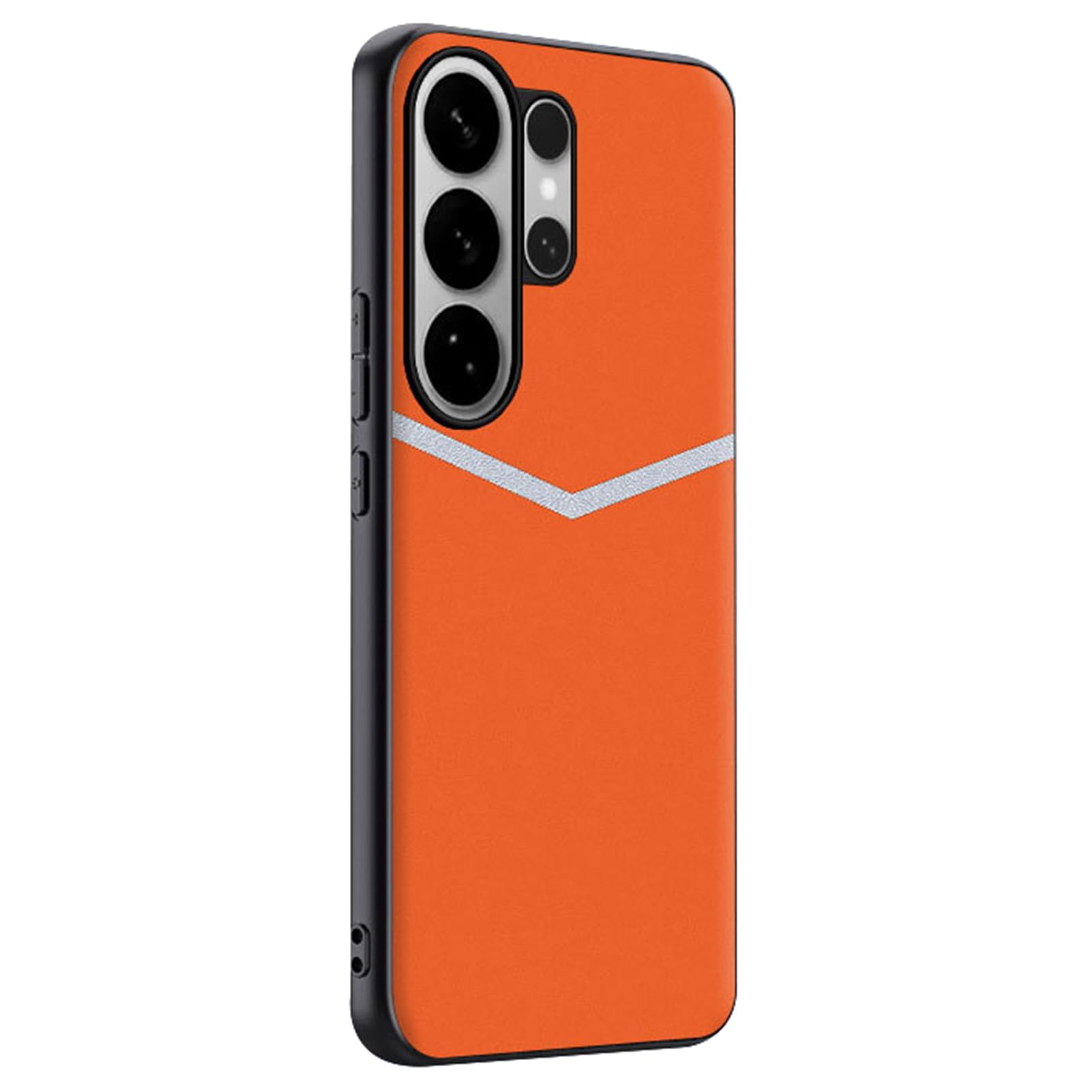 Étui en cuir de qualité pour Samsung Galaxy S26 Ultra orange