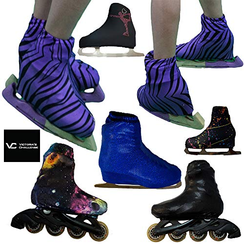 Victoria's Challenge Ice Skate Boot Cover Vcbc01 Red Pink Royal 1 Pair Black Thermal #TOP5