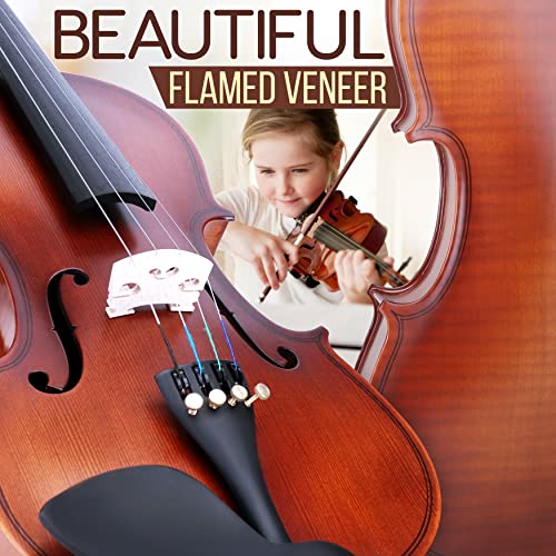 Pyle Full Size Beginner Violin Starter Kit, Violin Starter Package With Travel Case & Bow, Extra Strings, Digital Tuner, Shoulder Rest & Cleaning Cloth For Students, Kids, Adults #TOP1