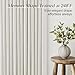 Pinch Pleated Linen Curtains 90 Inches Long for Living Dining Room Bedroom 2 Panel Set Natural Cream Birch Pinch Pleat Curtain 90 Inch Neutral Boho Floor to Ceiling Curtains Semi Sheer Linen Drapes