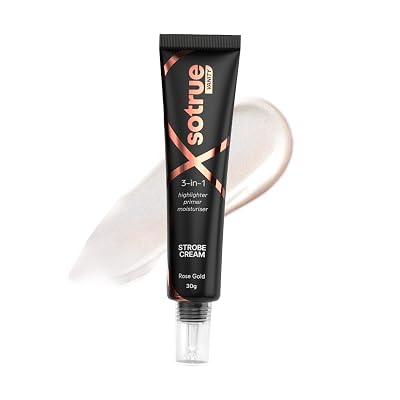 Sotrue Strobe Cream Rose Gold for Face Radiance, Multipurpose Strobe Cream, Dewy Glazed Instant Glow, Highlighter For Fa