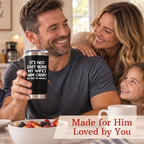Christmas Birthday Gift for Husband from Wife, 20 oz Tumbler for Men - Image 2