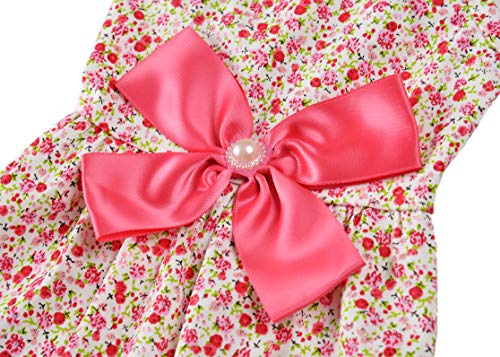 MSNFOASM Sweet Puppy Dog Dress,Cute Princess Cat Dresses Dog Skirt for Small Girl Dogs (Light Pink,M) - Image 3