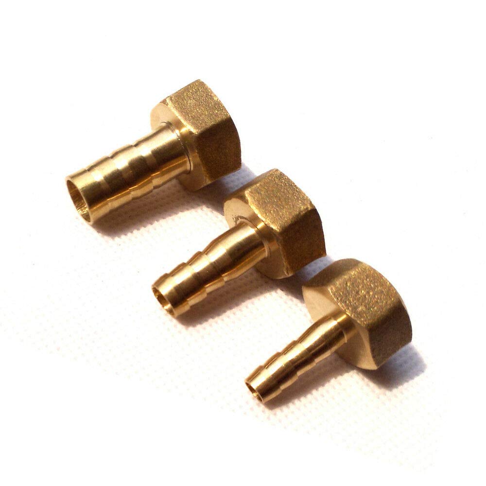 Acoplador De Latón Recto Para Manguera De Púas: Conexión De 1/4 Hembra BSP A Tubo De 6 Mm