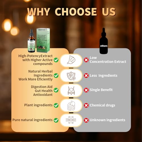 Cloves Wormwood Green Black Walnut Hull, Parasite Cleanse for Humans Drop, Digestion Aid & Boosts Energy, Pumpkin Seed Extracts, Support Gut Cleanse & Digestion Balance, Improve Energy - Image 5