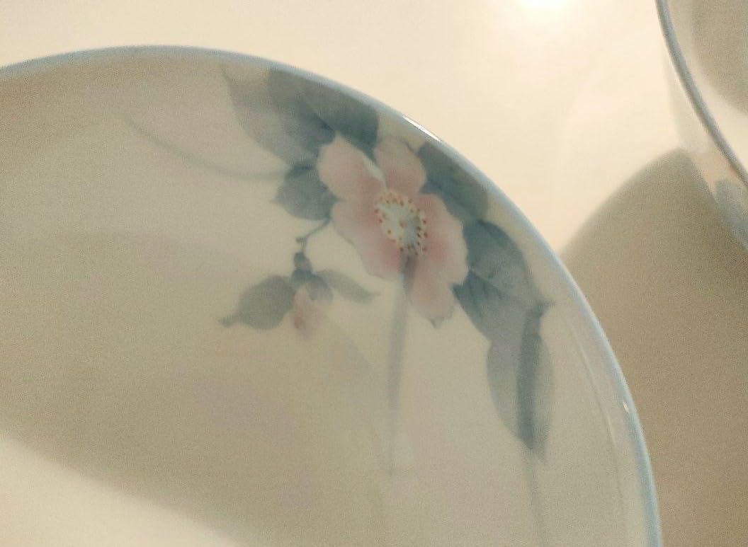 Amazon.co.jp: 昭和レトロ 有田焼 萩窯 萩窯作 茶碗 お茶碗 山茶花