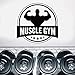 Produktbild Tianpengyuanshuai Muscle Gym Workout Bodybuilding Gewichte Workout Wandaufkleber Vinyl Removable Home Decor Fitness Fenster Aufkleber43x42cm