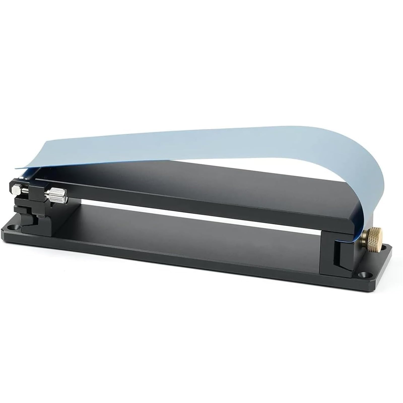 Supporto for carta vetrata in lega di alluminio, affilacoltelli in pelle fai da te, smerigliatrice for carta abrasiva, dispositivo di regolazione for carta abrasiva