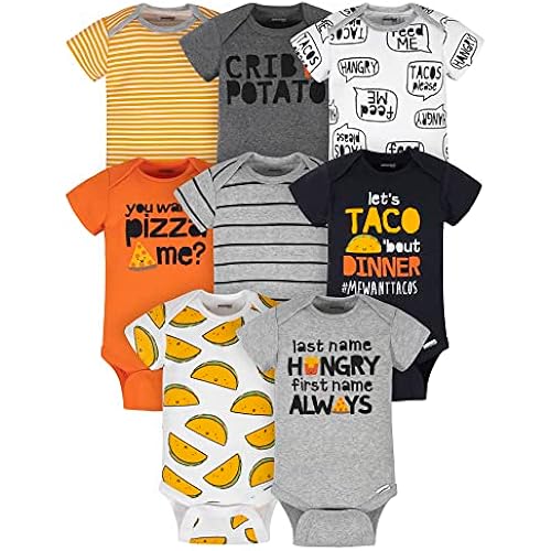 Onesies Brand Baby Boys' 8-pack Short Sleeve Mix & Match Bodysuits
