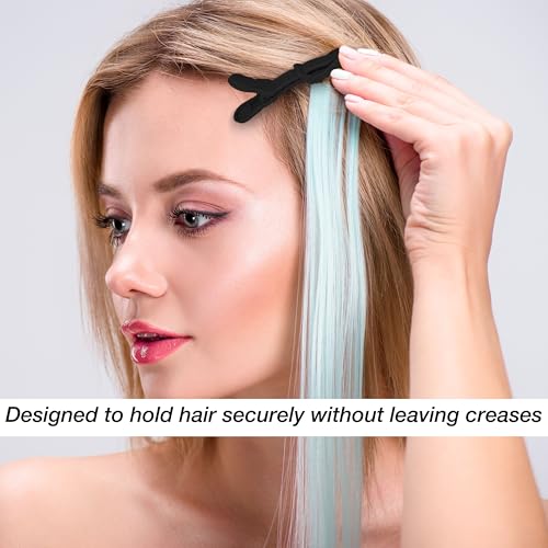 Set de 6 pinzas negras para secado de cabello miniatura 3