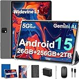 JJGJ Android Tablet, 11-inch Tablet Android 14 with Keyboard, 12GB+256GB, 1TB Expand...