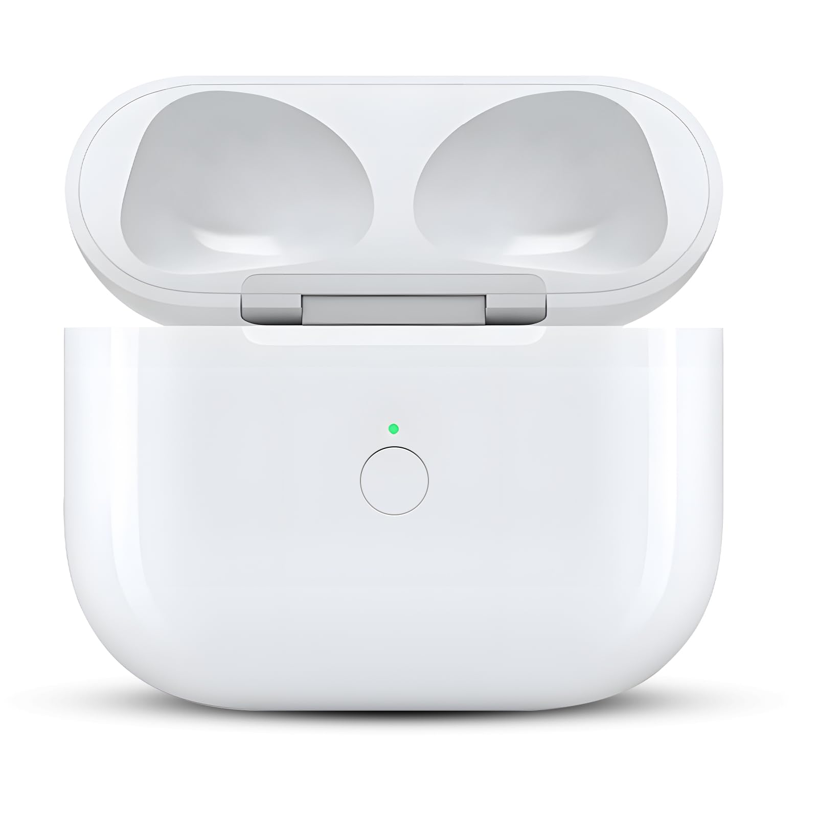 NOCRLG Compatible for AirPods 3 Charging Case Replacement AirPod 3rd Generation with Wireless Charging Bluetooth Pairing Sync Button (No Earbuds) (Compatible for AirPods 3rd)