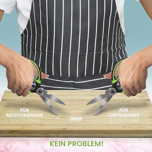 Foto von Oliver's Kitchen ® Küchenschere - Super scharf & robust - Multifunktional Haushaltsschere mit integriertem Flaschenöffner & Sicherheitsabdeckung - 20 cm - Universalschere aus Edelstahl