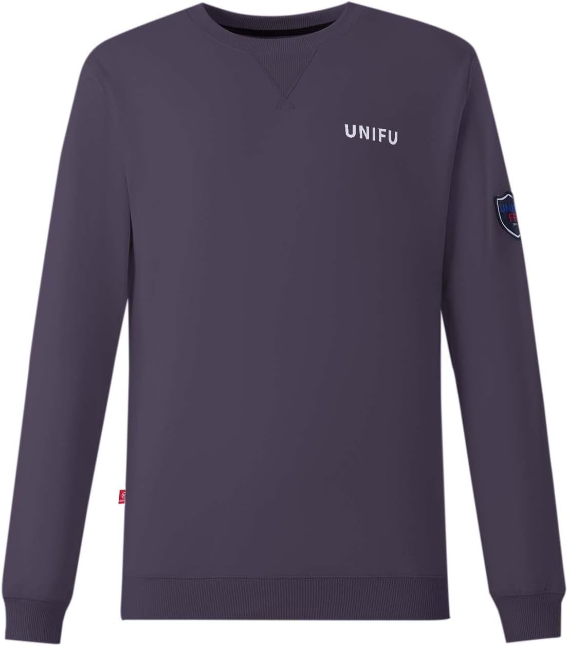 12OZ Heavyweight FR Crew Neck Shirts for Men, Flame Resistant Workwear NFPA 2112/CAT2 Compliant,100% Cotton Long Sleeve