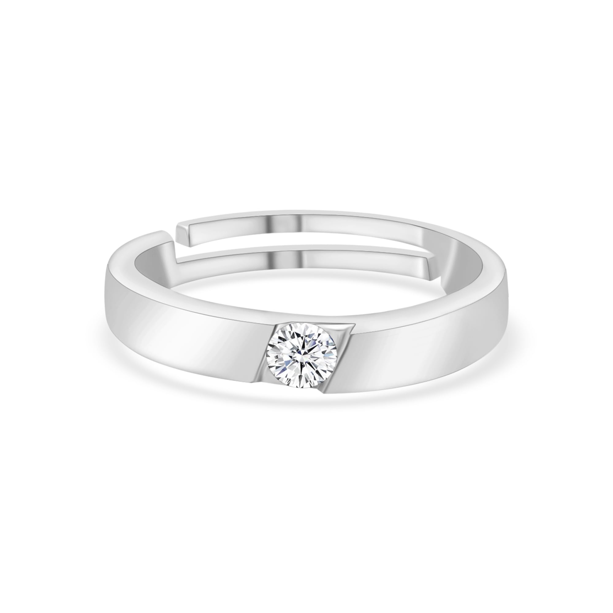 Ornate Jewels 925 Silver Adjustable Plain Solitaire Rings | Ring for Men | With Certificate of Authenticity and 925 Stamp | Life-time Warranty* (B0BVR9783X) Amazon Price History, Amazon Price Tracker