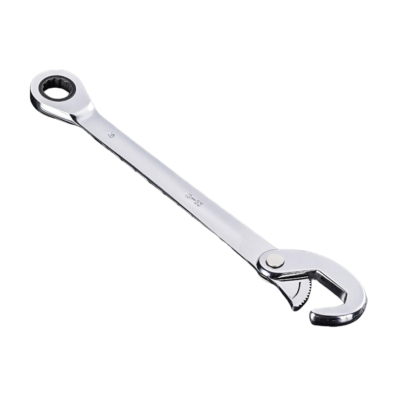 Tsophreniq Durability Alloy Steel Ratcheting Wrench Nonslip Grip Compactly Tool For Tight Space Maintenance Fast Bolt Tightening Alloy Steel Ratcheting Wrench