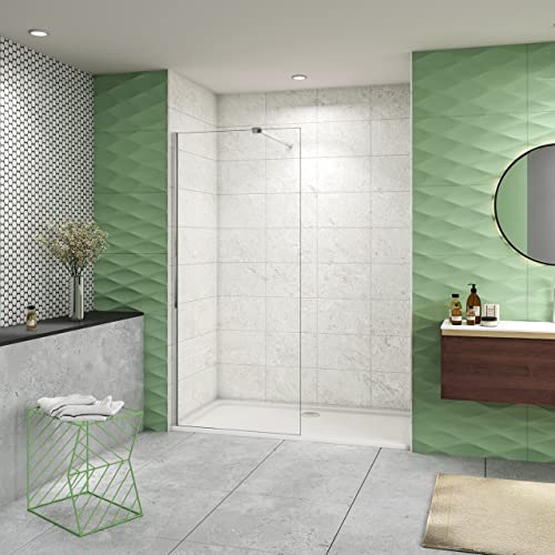 90x200 cm Doccia Walk in Parete Fissa Vetro