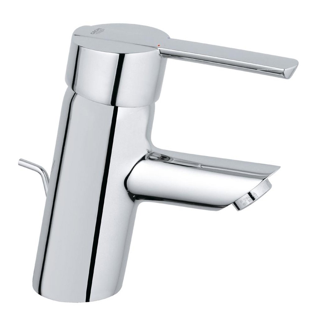 Grohe Feel QuickFix- Grifo de lavabo monomando S (vaciador automático, menor consumo de agua, instalación rápida, altura 150mm), cromo, 32557000
