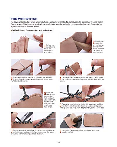 Leather Crafting Starter Book: Tools, Techniques, and 16 Step-by-Step Projects for Beginners (Fox Chapel Publishing) Learn the Basics and Start Making Wallets, Cases, Covers, Bags, Moccasins, & More - Image 6