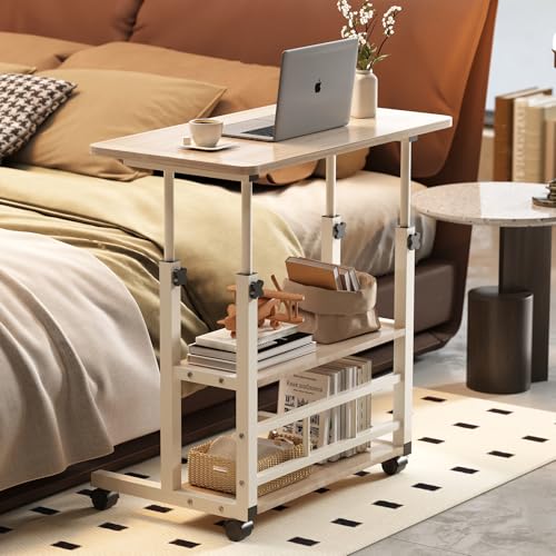 La mejor selección de Escritorio Armable - solo los mejores. 45 MXDESIKU Escritorio Portátil, 60 * 40cm,Mesa para Laptop, Mesa de Computadora Portátil Ajustable con Ruedas (Classic)