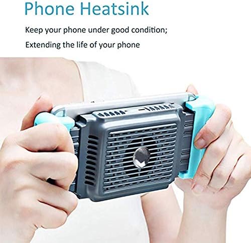fzzdp mobile phone cooler handheld radiator grip support phone cooling fan holder heatsink stand for gaming live broadcast color e