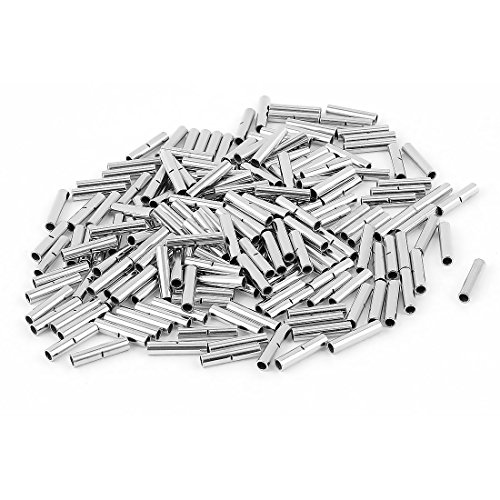 Uxcell a15071300ux0273 200Pcs BV-1 Uninsulated Butt Connectors Terminal for 22-16 A.W.G Wire (Pack of 200)